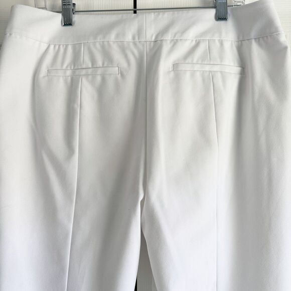 Talbots Pants Size 12 White Lined Crop - Picture 4 of 11